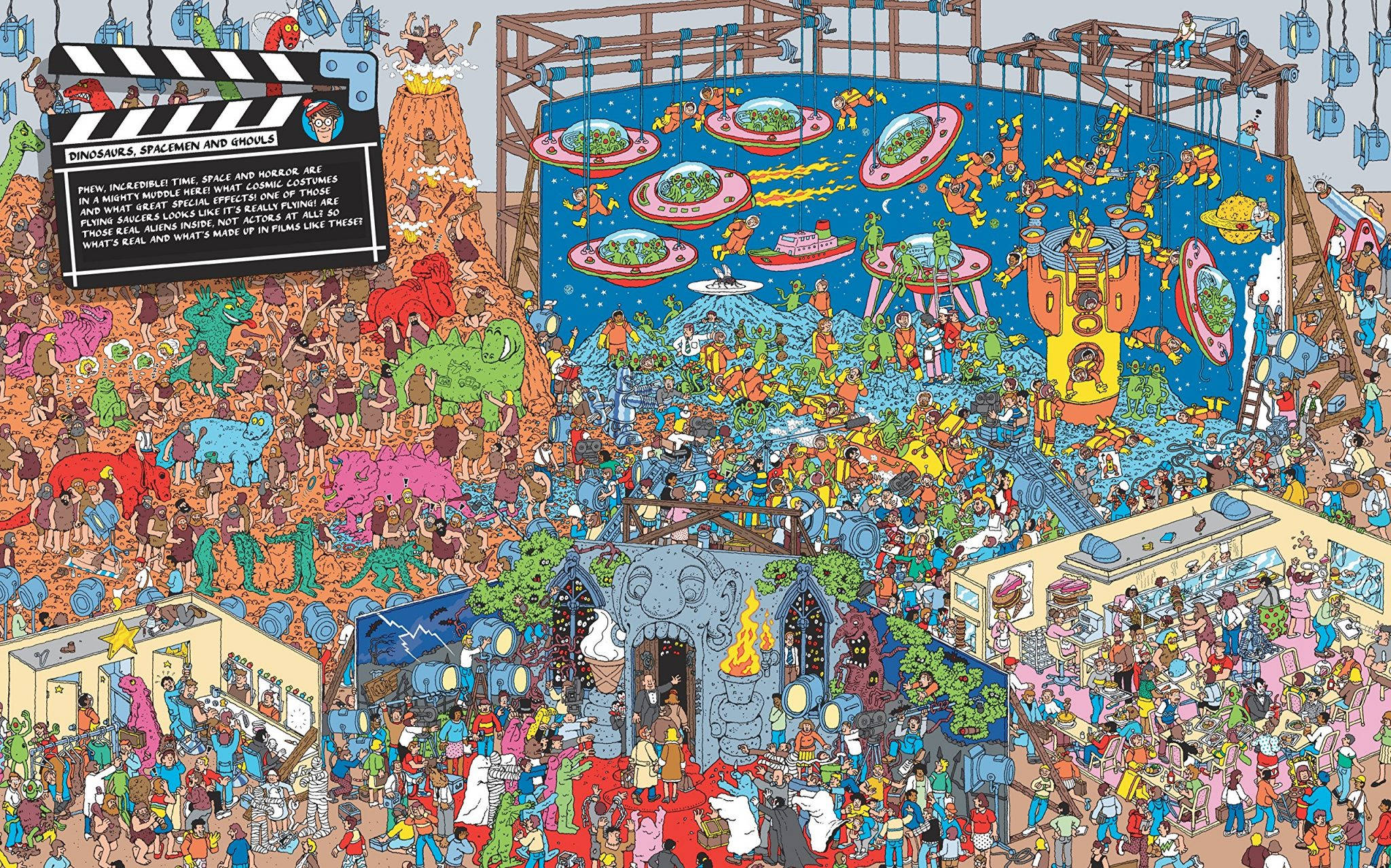 ¿Dónde está Wally? Dinosaurios, Astronautas y Fantasmas Fondos de pantalla