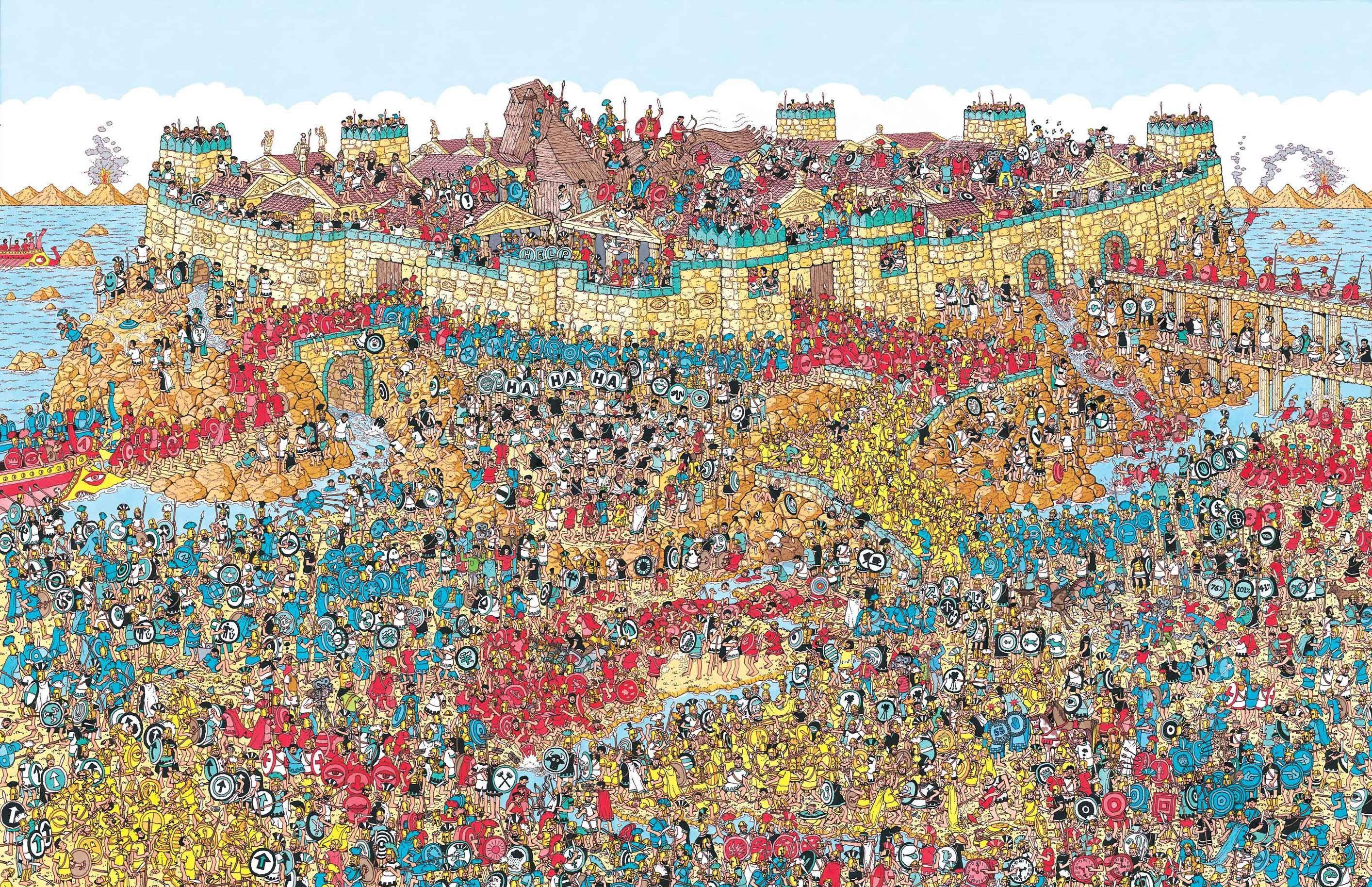 ¿Dónde está Wally? Guerra de Troya Fondos de pantalla