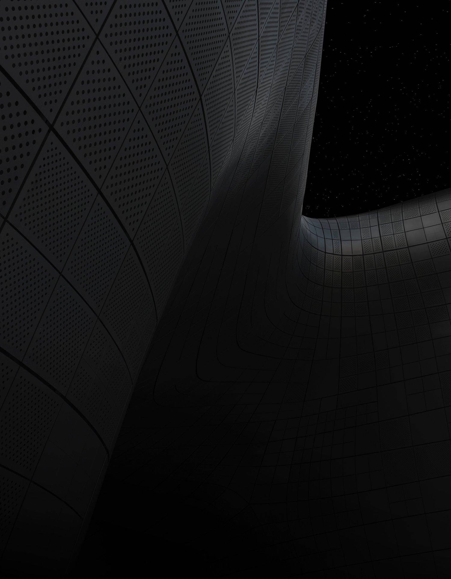 Dongdaemun Design Plaza en modo oscuro Fondos de pantalla