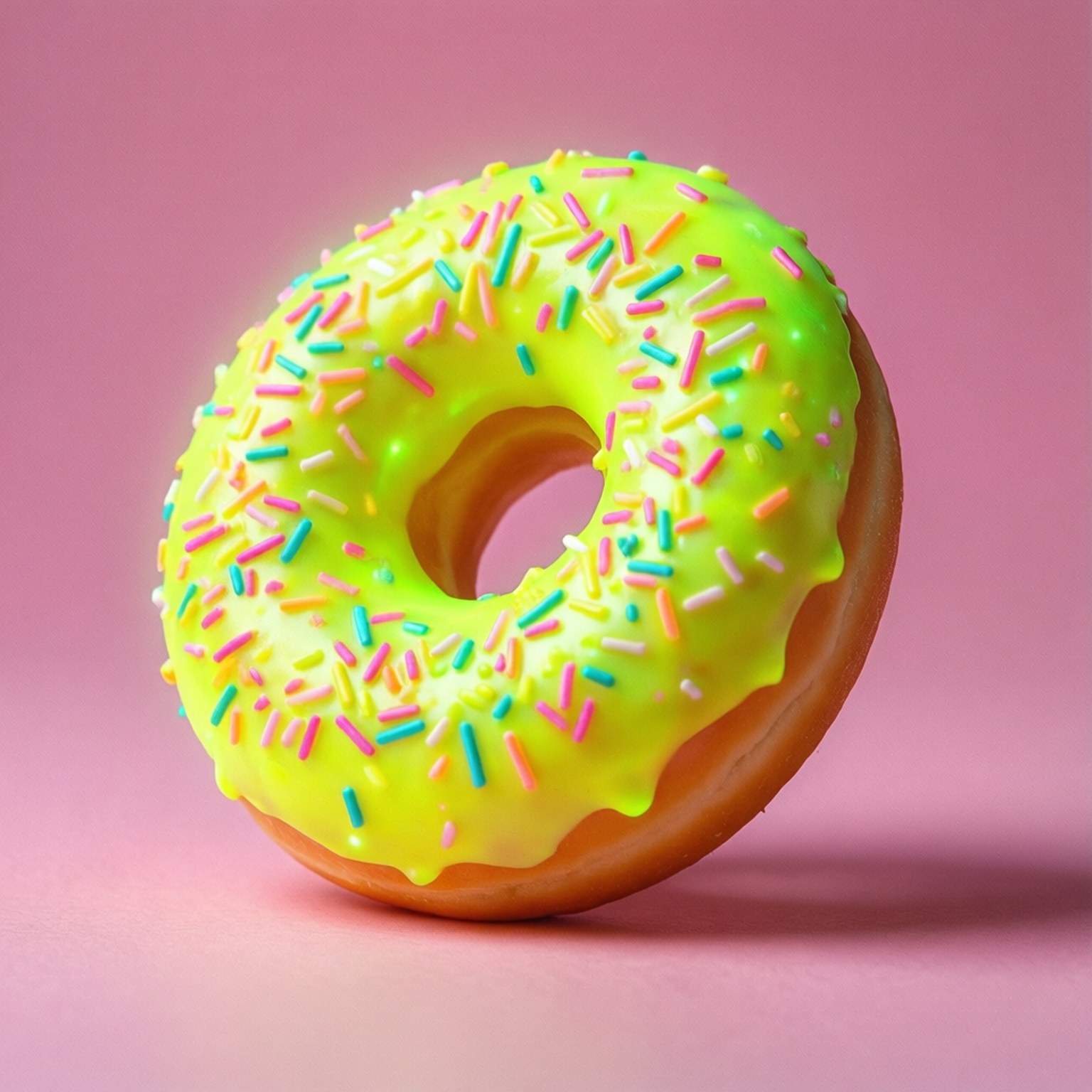 Donut de Neón Brillante Fondos de pantalla