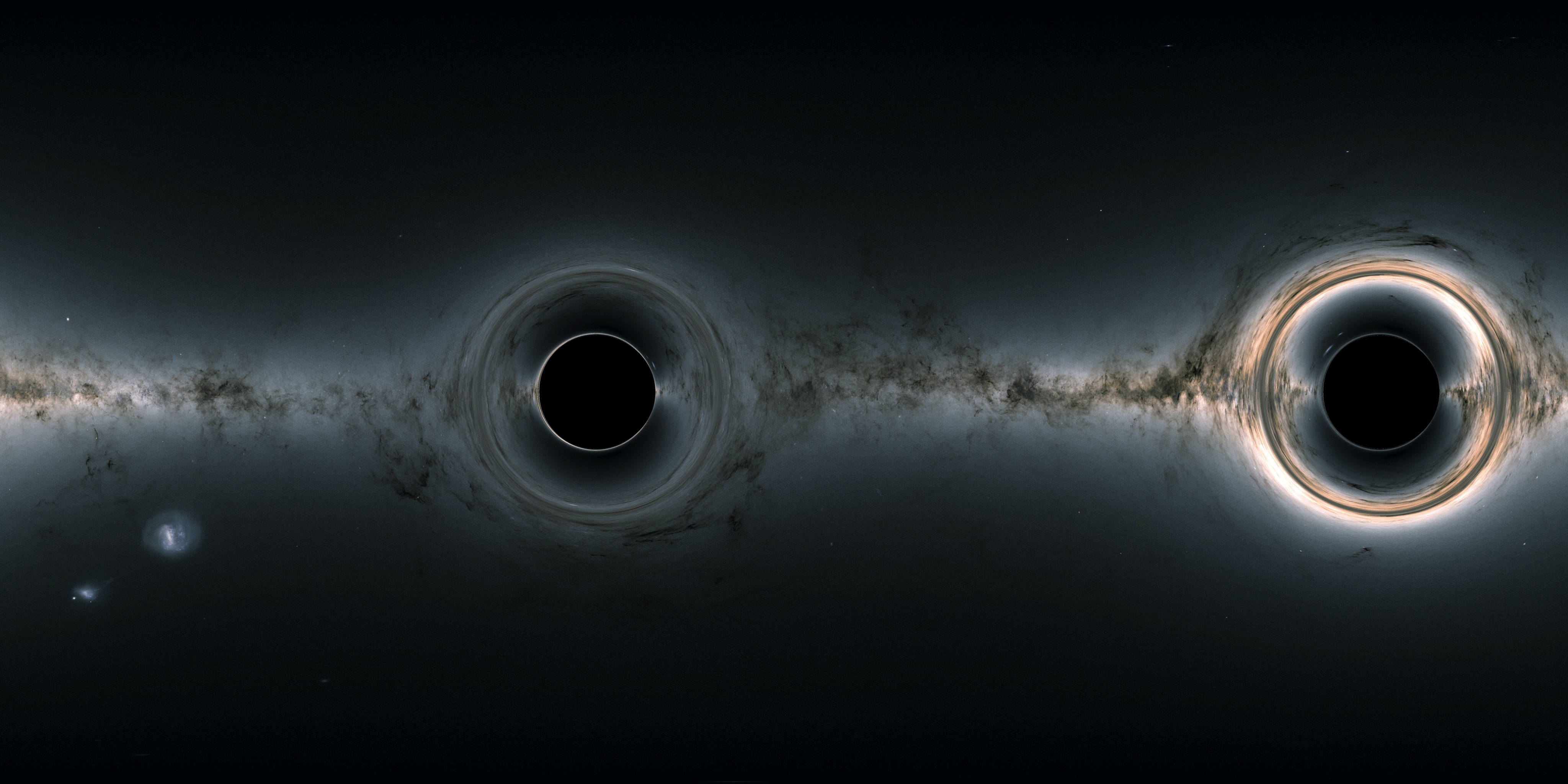 Dos Agujeros Negros 4K Fondos de pantalla