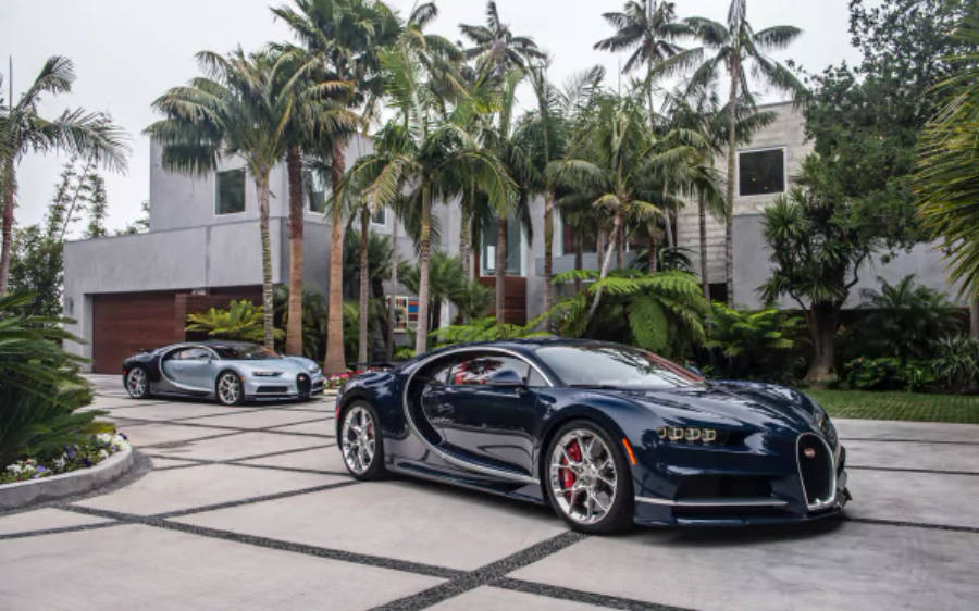 Dos Bugatti Chiron 4K Fondos de pantalla