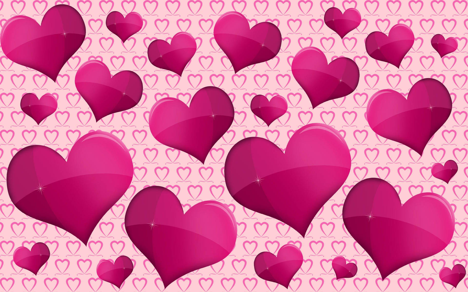 Fondo de pantalla de corazones 2880x1800