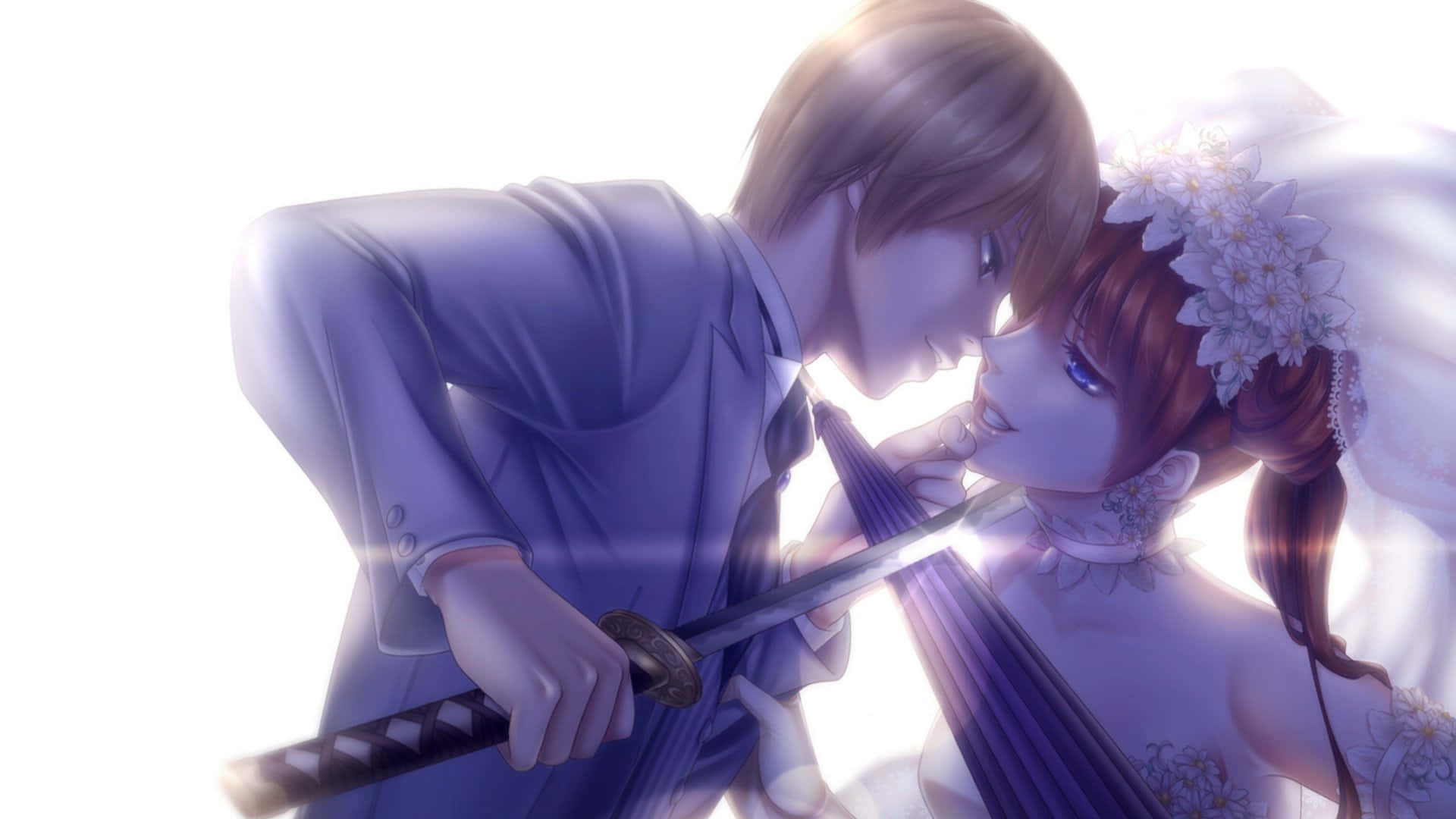 Dos Figuras Legendarias en un Duelo de Anime Épico Fondos de pantalla