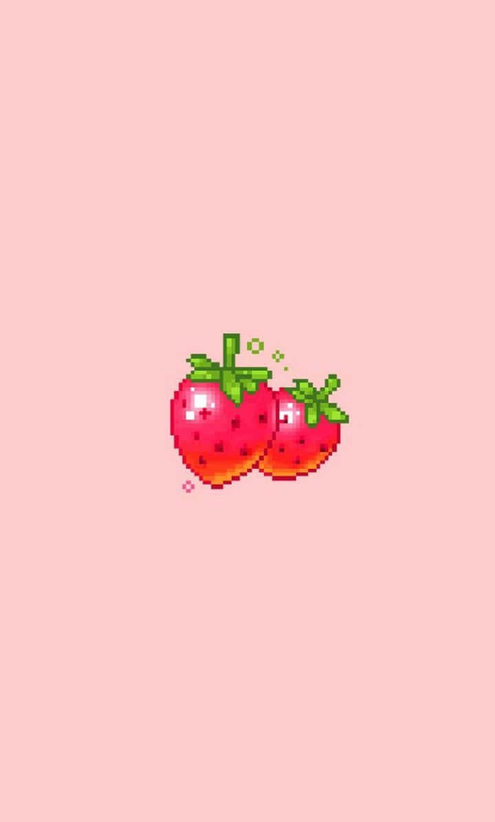 Dos Fresas Frutales Tiernas Fondos de pantalla
