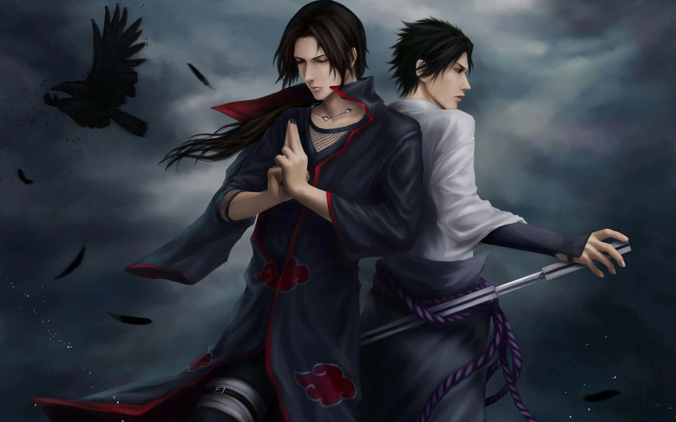 Dos guerreros chocan, mostrando la intensidad de una pelea de anime Fondos de pantalla