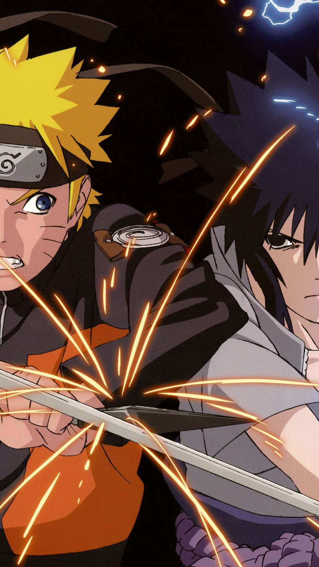 Dos guerreros listos para pelear en una emocionante batalla de anime Fondos de pantalla