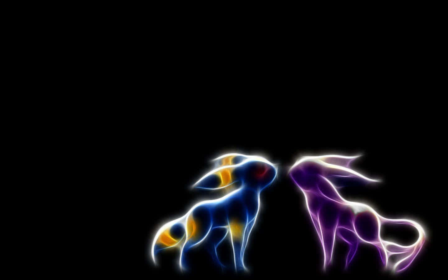 dos pokemon frente a un fondo negro Fondos de pantalla