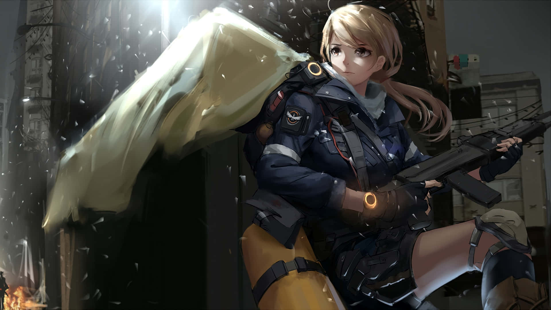 Dos valientes guerreros del anime se preparan para la batalla. Fondos de pantalla