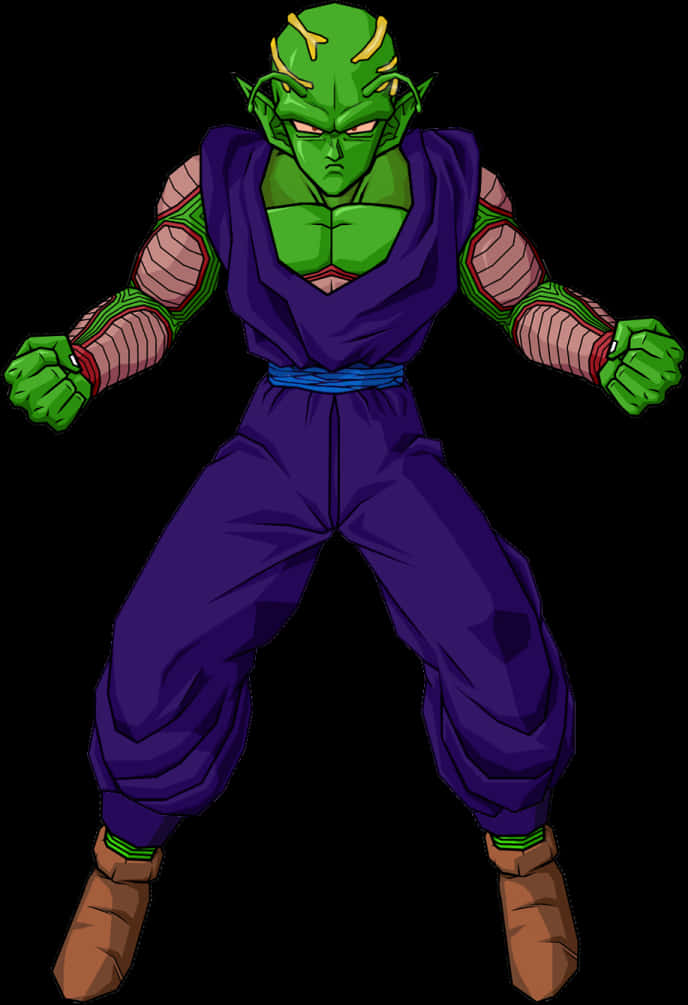 Dragon Ball Z Piccolo en Posición de Combate Fondos de pantalla