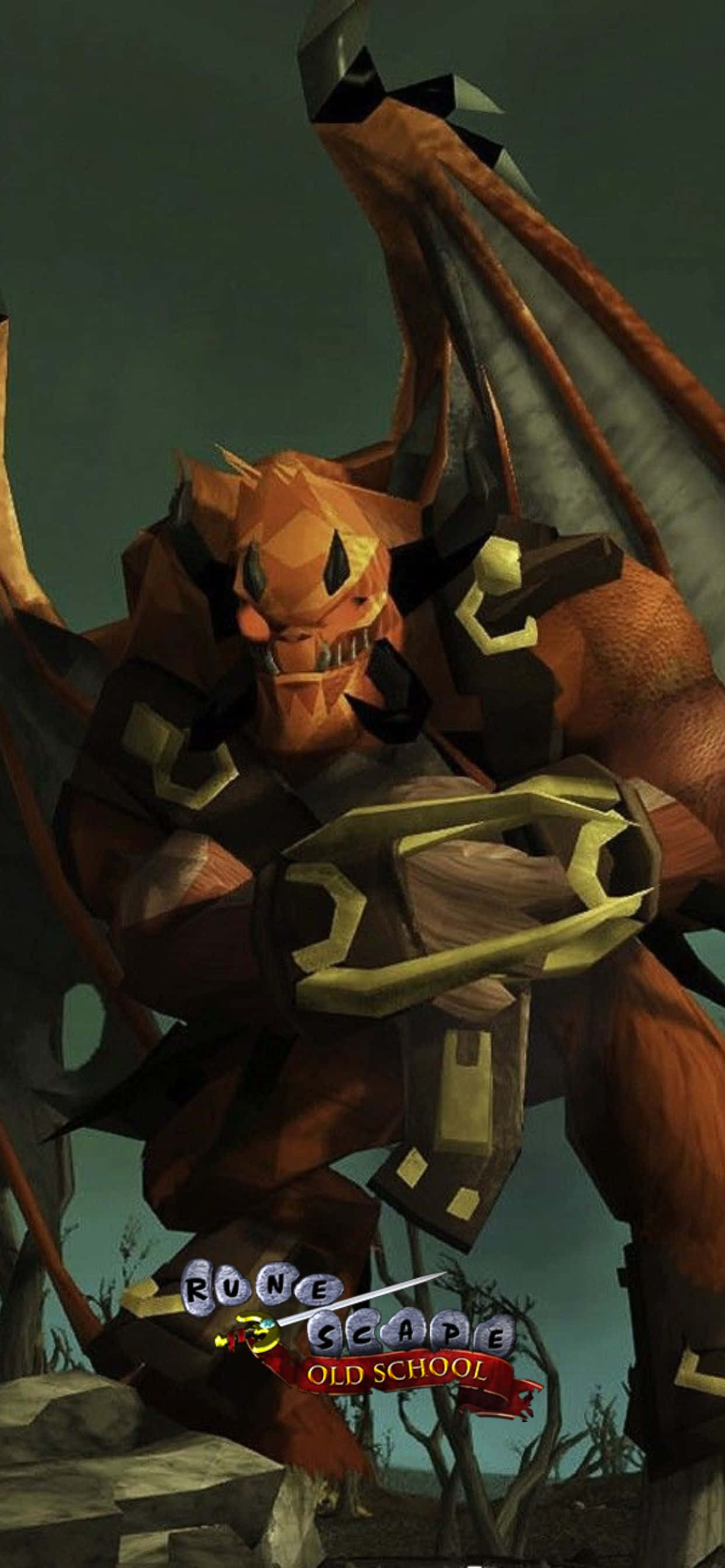 Dragón Naranja Fondo iPhone XS Max Runescape Oldschool Fondos de pantalla