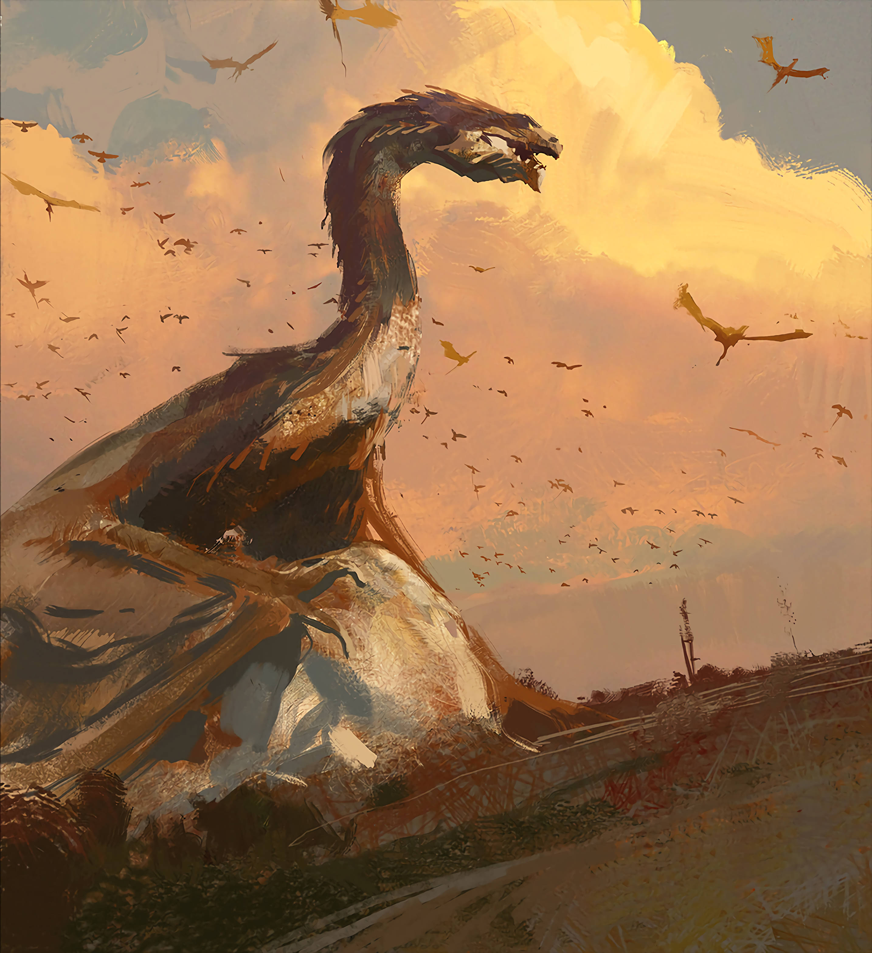 Dragón Poderoso y Majestuoso Fondos de pantalla
