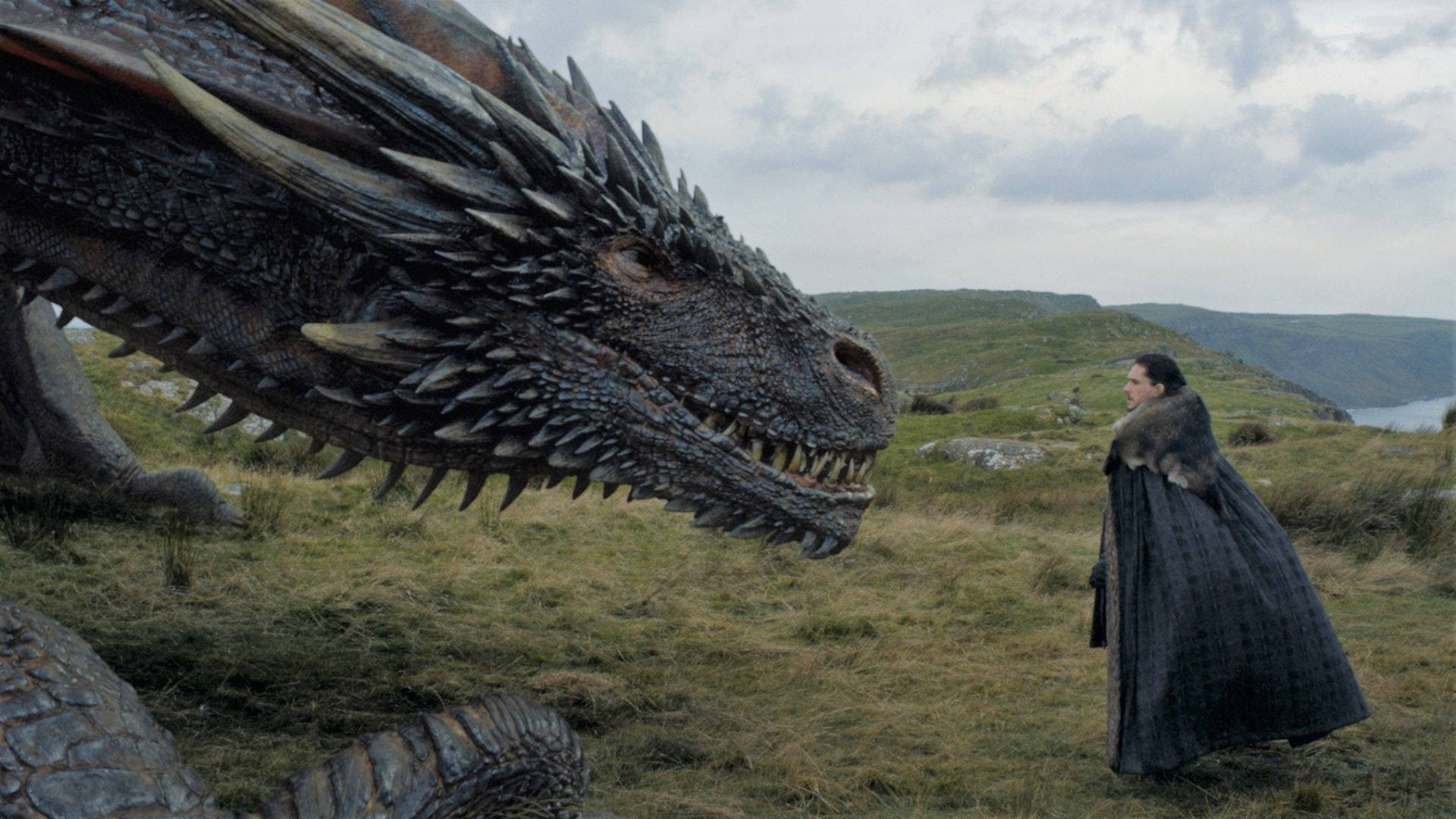 Dragón y Jon Snow Game of Thrones Fondos de pantalla