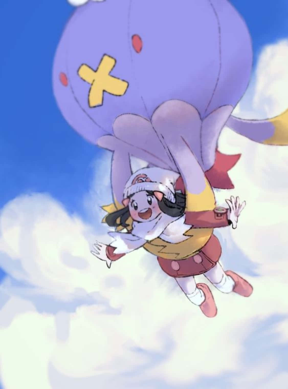 Drifblim llevando a una niña Fondos de pantalla
