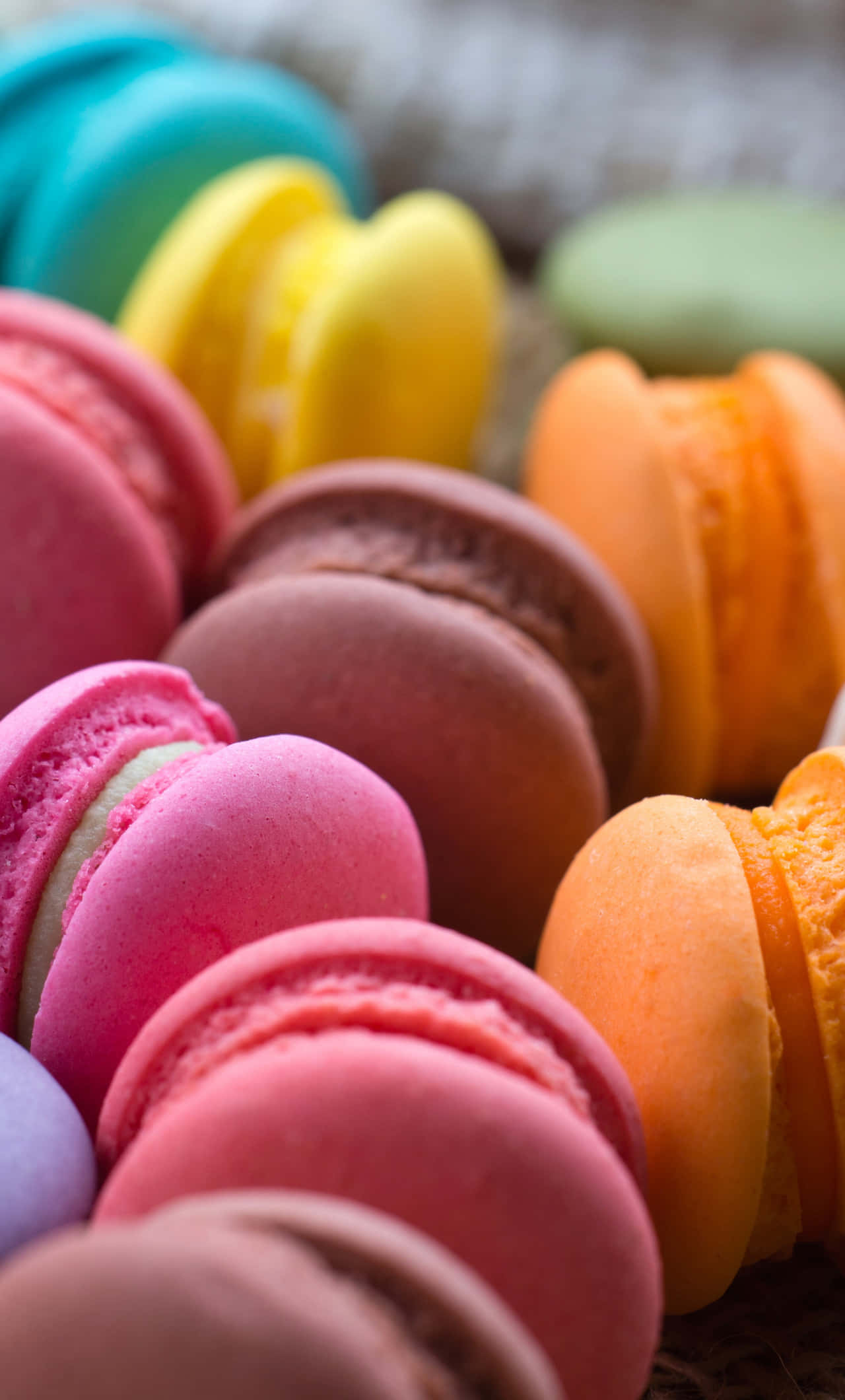 Dulce macaron vibrante y deslumbrante Fondos de pantalla