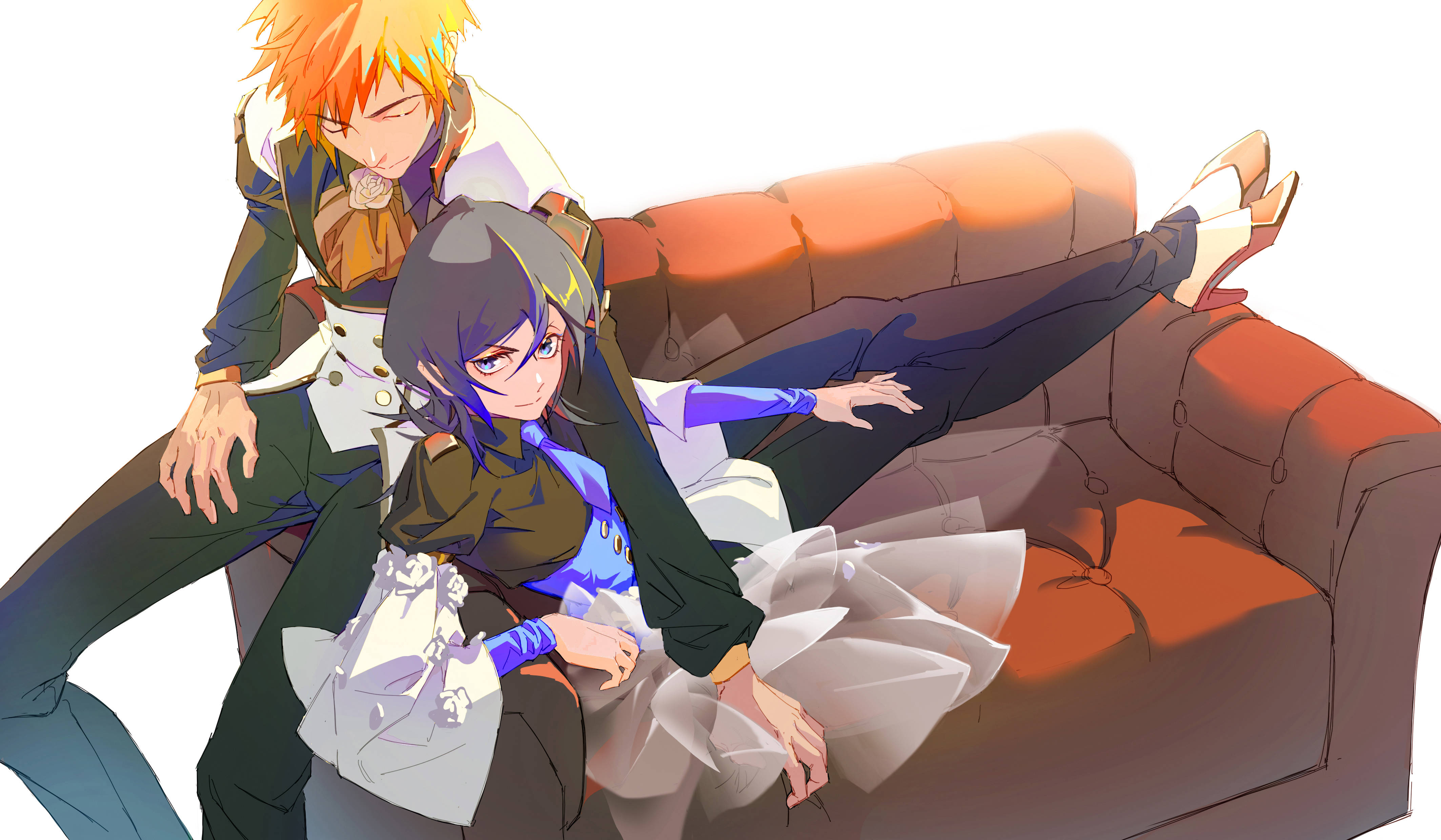Dulce Rukia e Ichigo Bleach 4K Ultra HD Fondos de pantalla