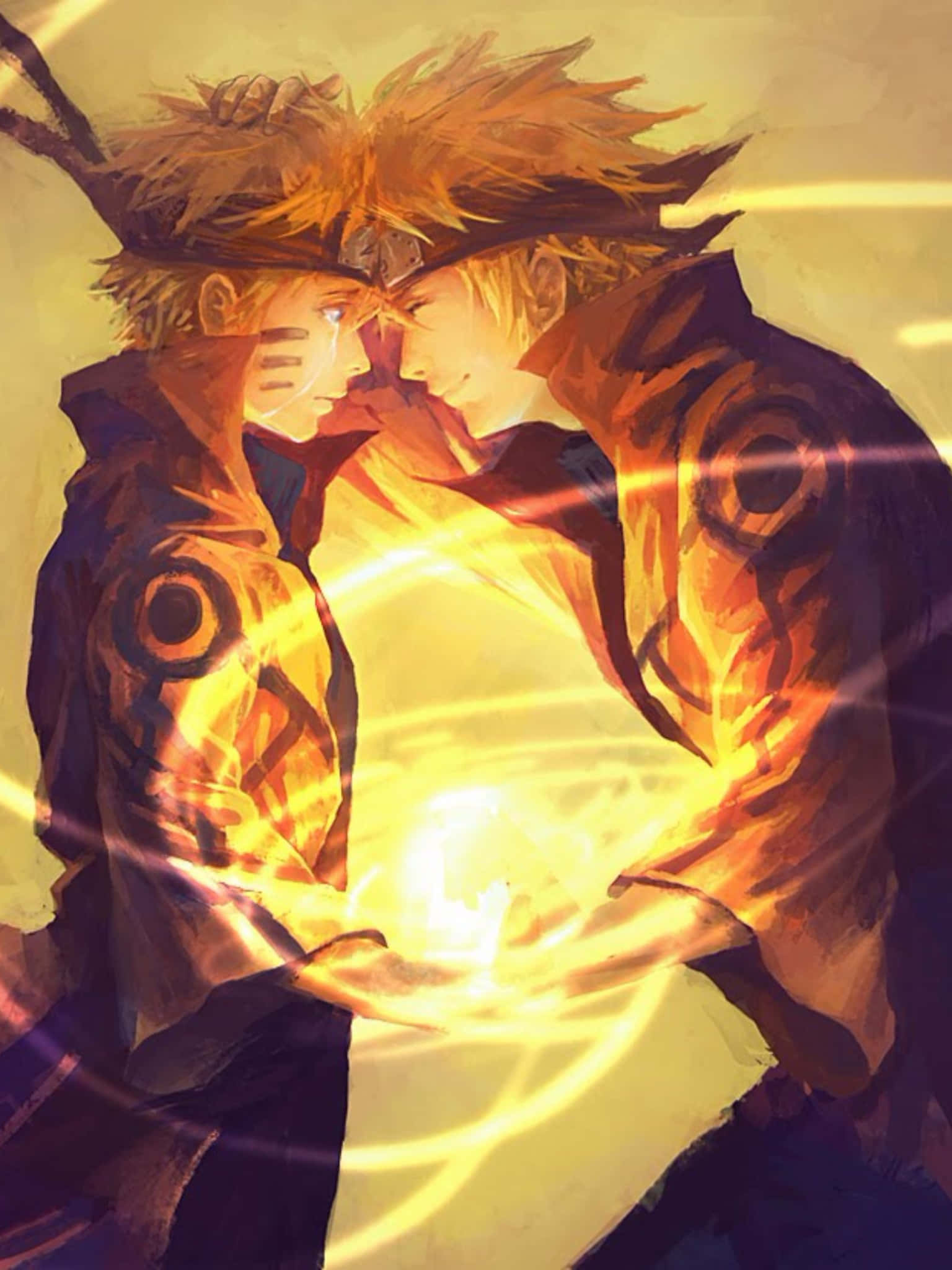 Dúo Dinámico Épico de Naruto y Kurama Fondos de pantalla