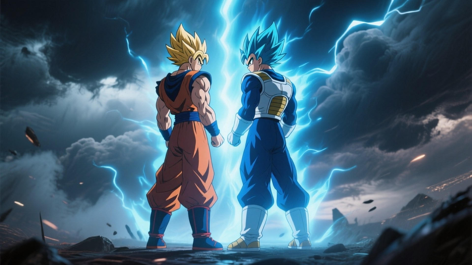 Dúo Saiyajin Firme Fondos de pantalla