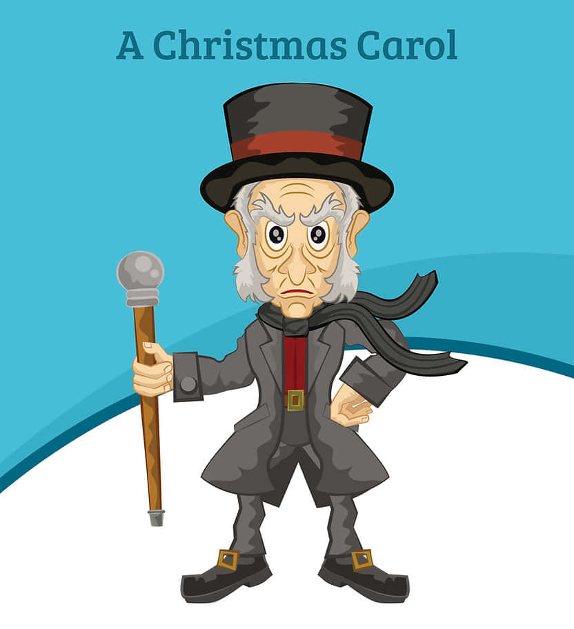 Ebenezer Scrooge y los 3 Espíritus en Un Cuento de Navidad Fondos de pantalla