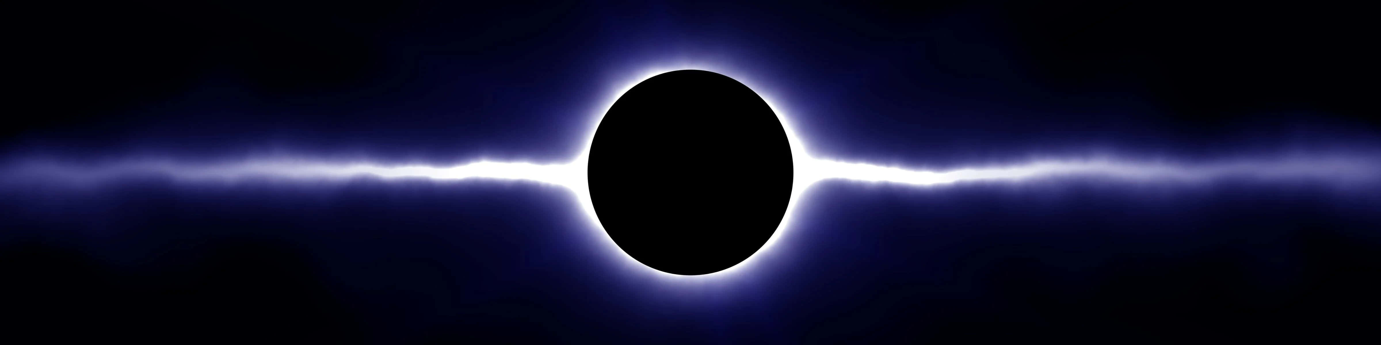 Eclipse Solar Oscuro Triple Monitor Fondos de pantalla