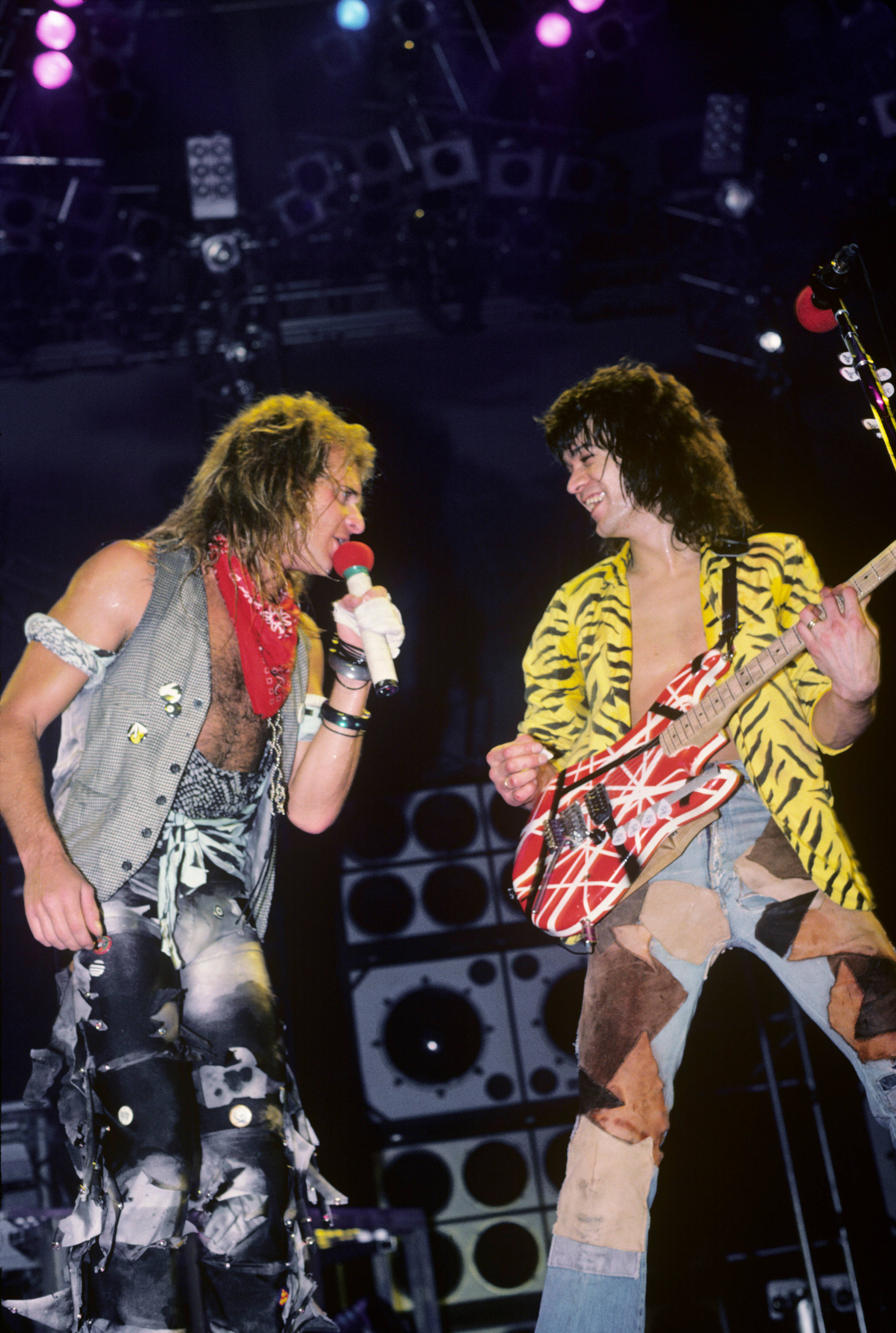 Eddie Van Halen y David Lee Roth Fondos de pantalla