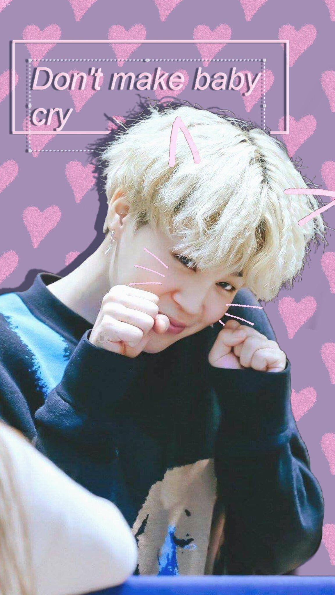 Edición adorable de Jimin de BTS como gatito Fondos de pantalla