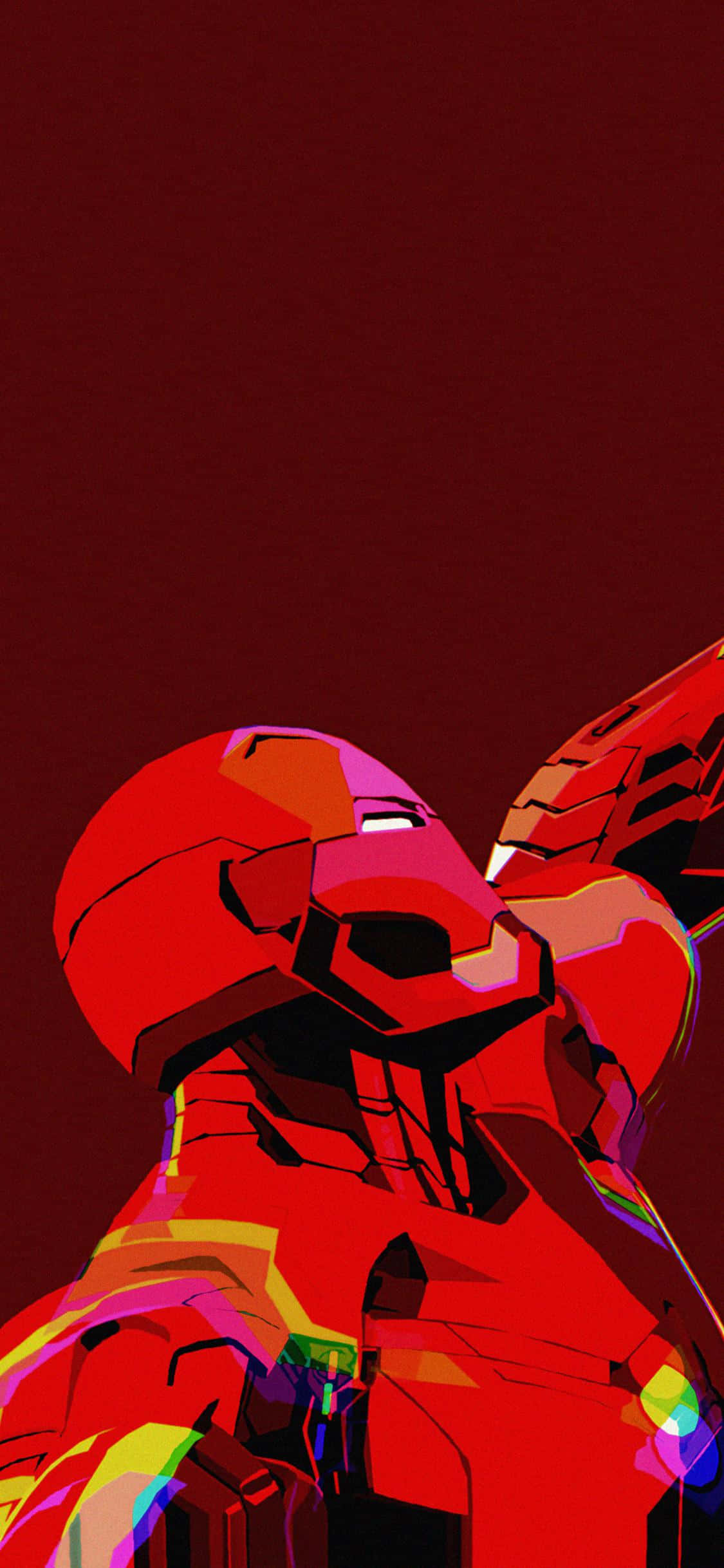 Edición Glitch de Iron Man para iPhone X Fondos de pantalla