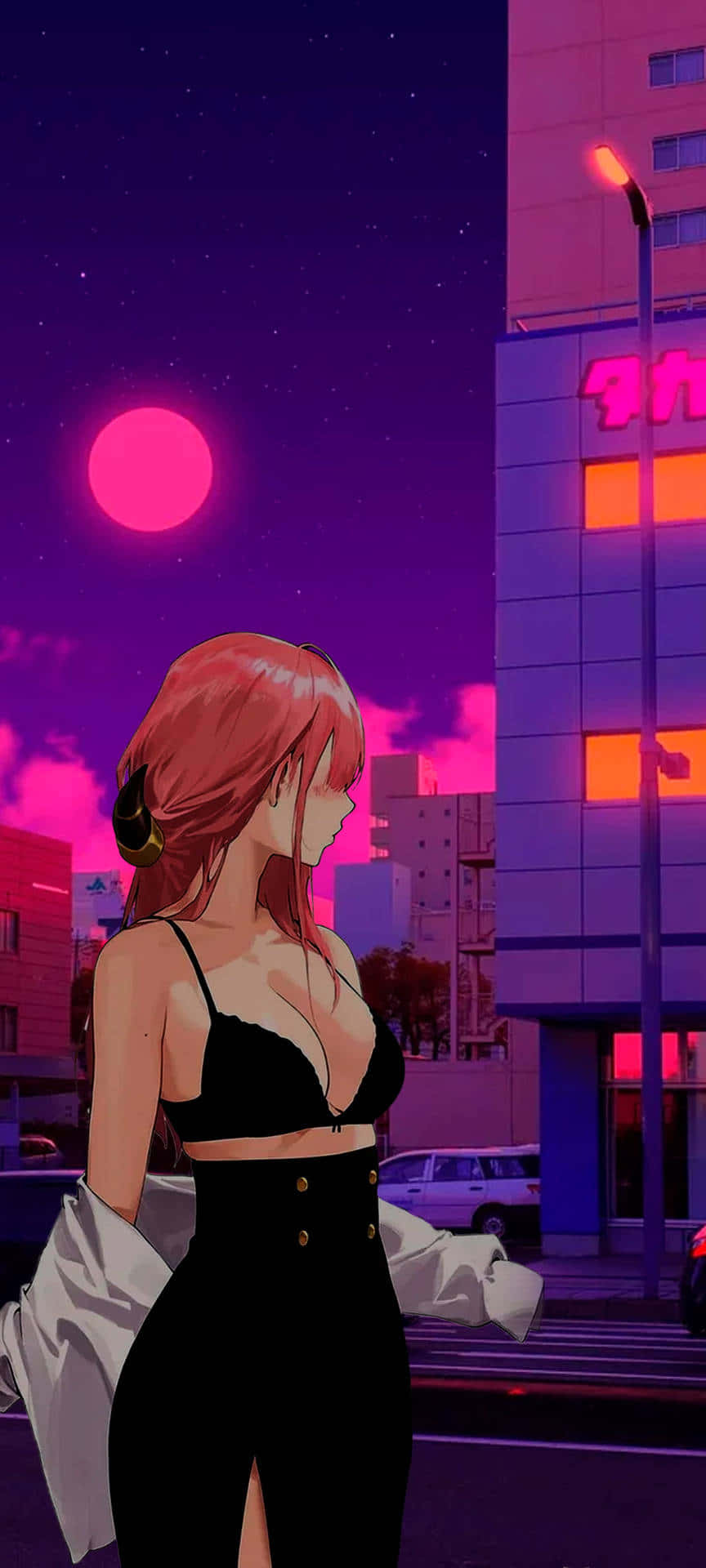 Edificio anime Vaporwave Fondos de pantalla
