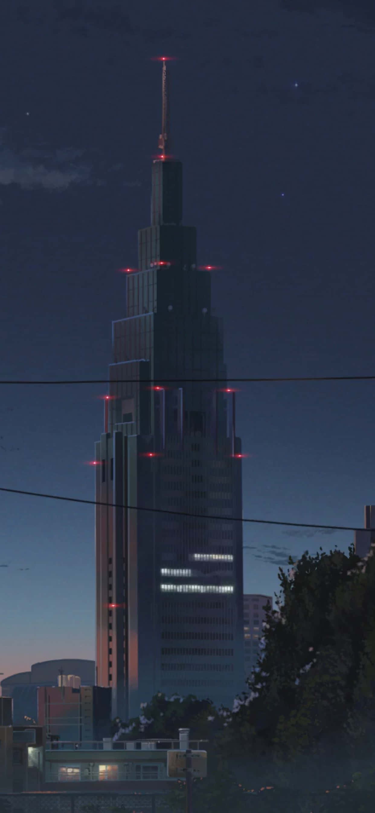 Edificio Docomo Tower del anime Fondos de pantalla