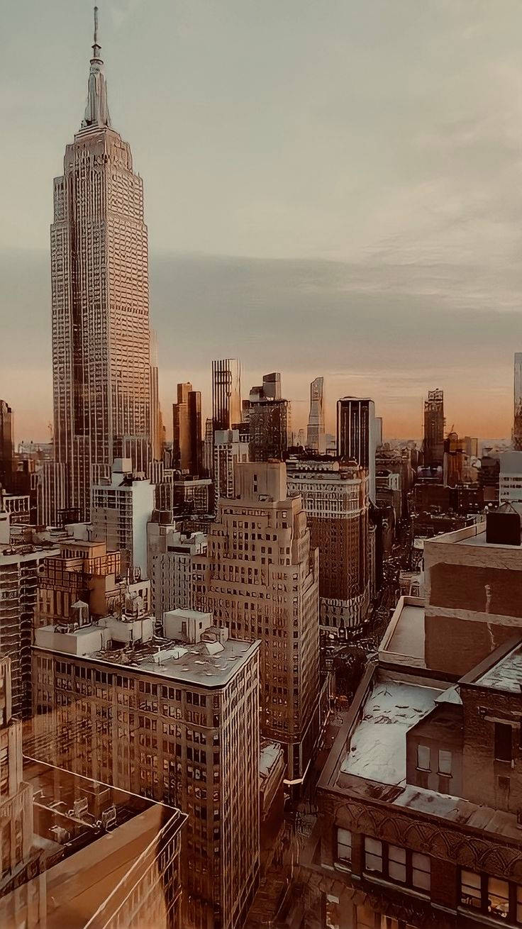 Edificio urbano estético en tonos marrones Fondos de pantalla