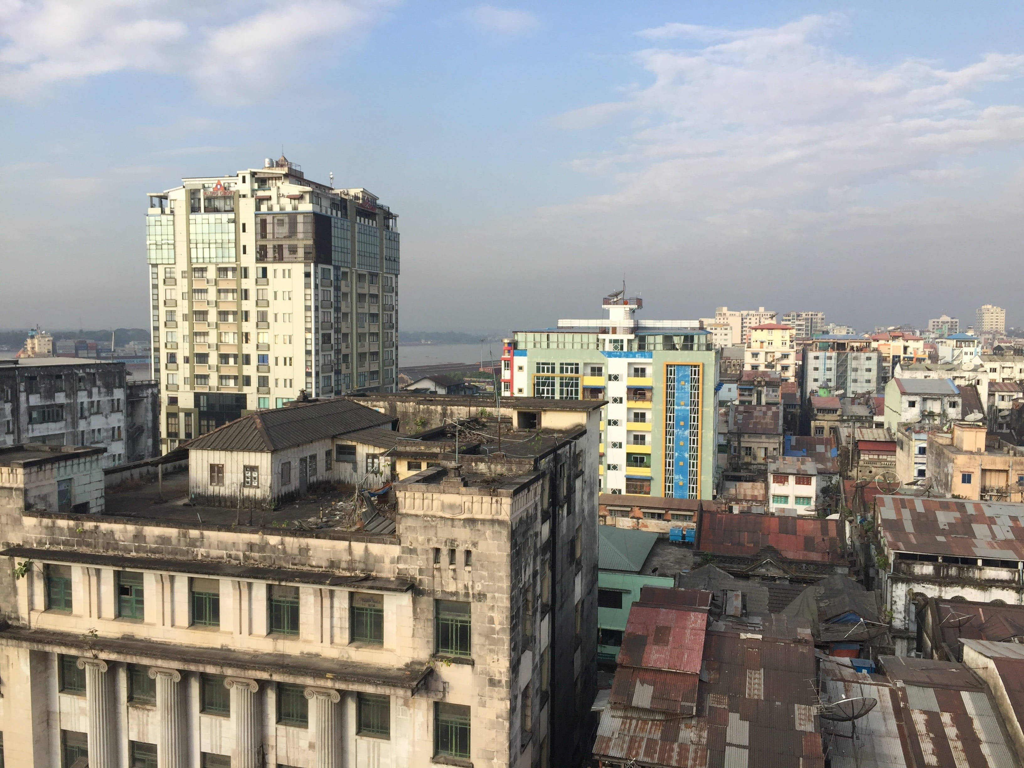 Edificios de la Ciudad de Yangón Fondos de pantalla