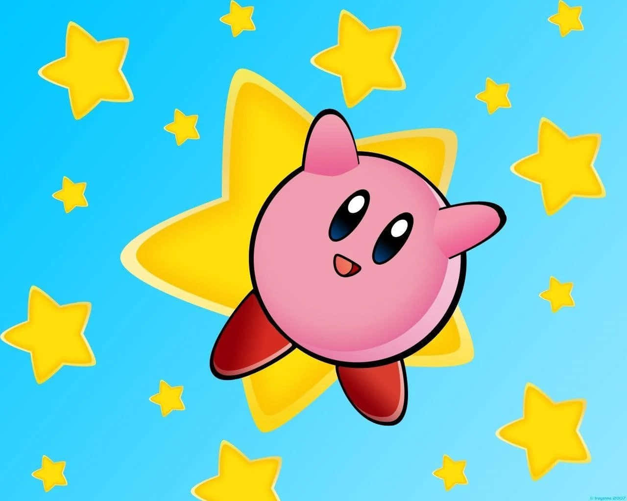 El adorable Kirby está listo para ser tu compañero favorito en tu próxima aventura. Fondos de pantalla