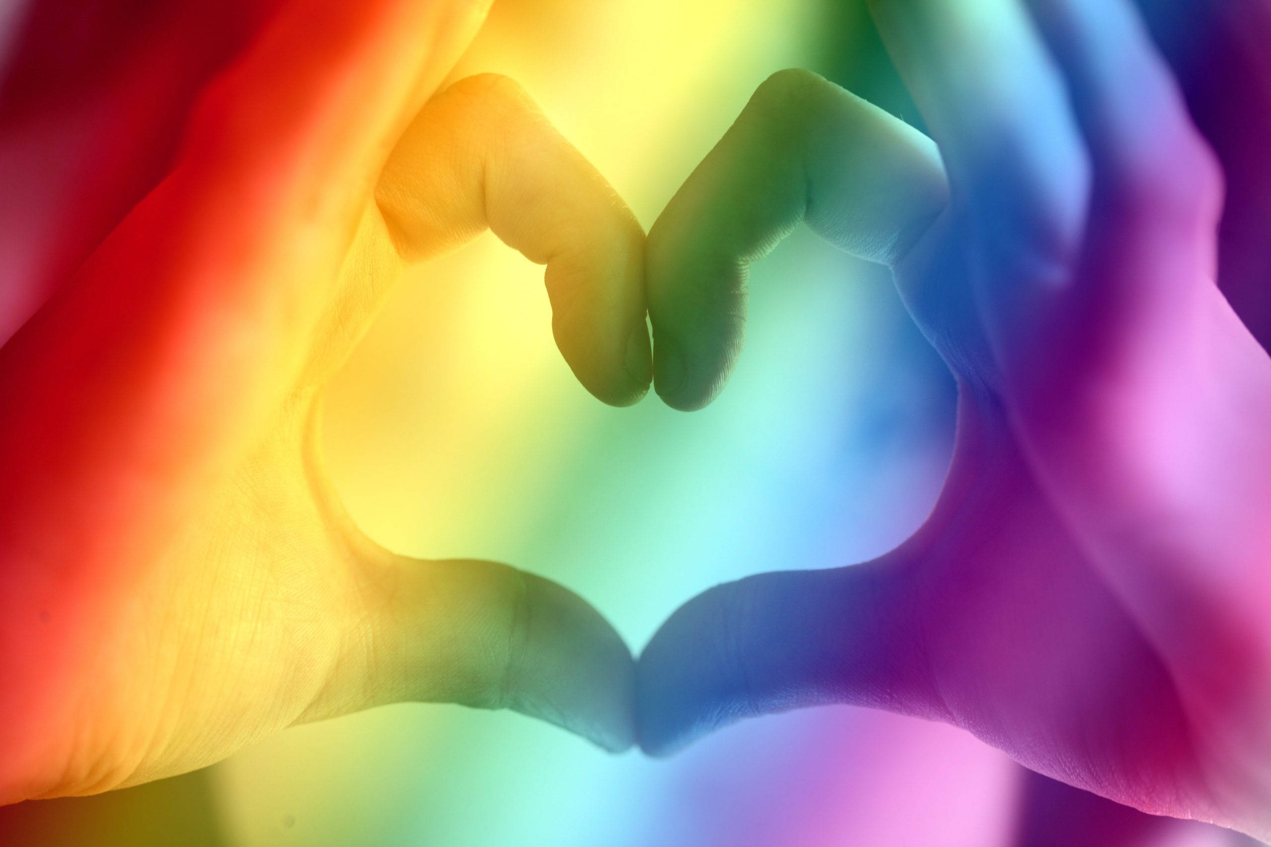 El amor es amor, señal de corazón con la mano Fondos de pantalla
