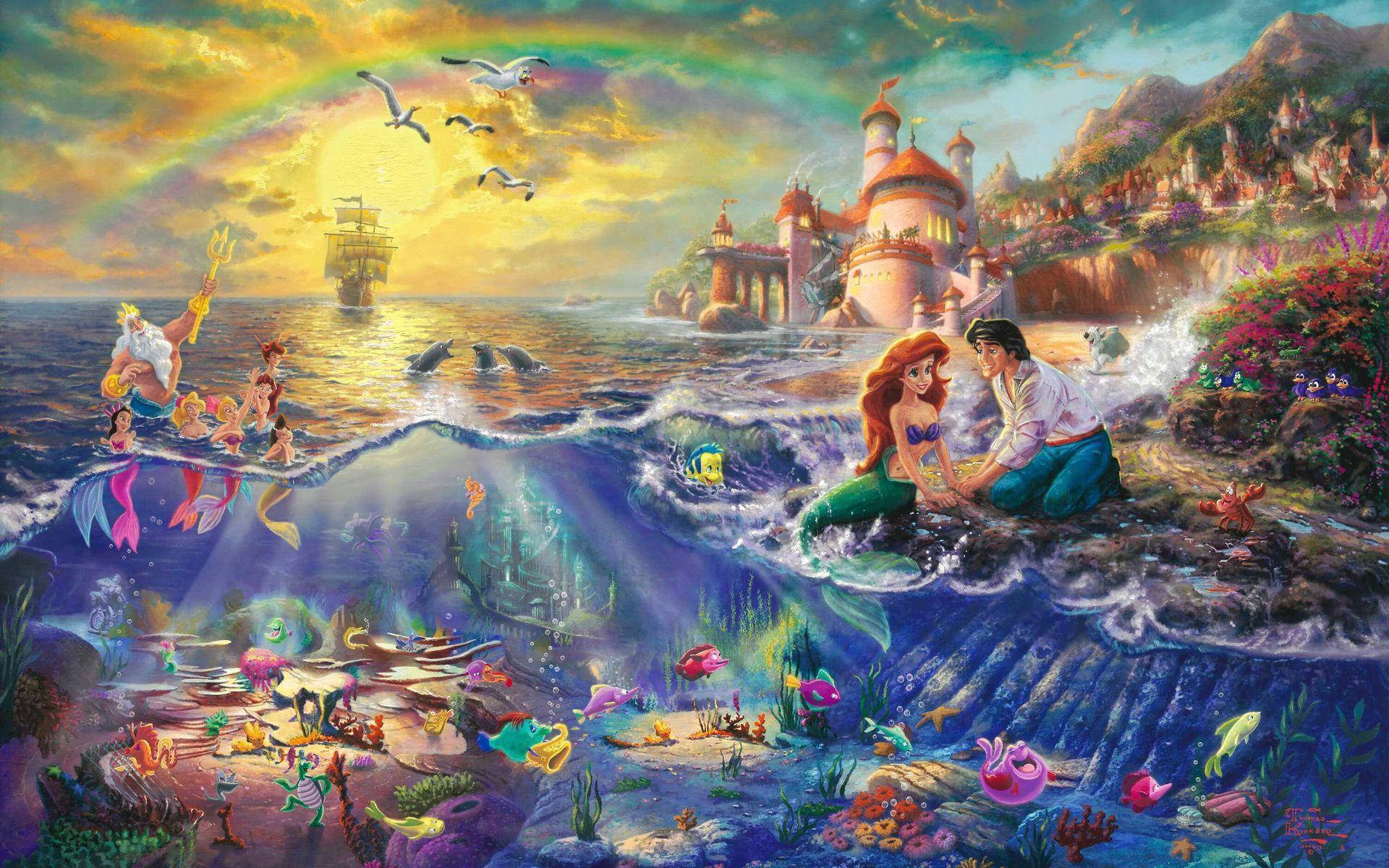 El amor está en el mar: La Sirenita y el Príncipe Eric Fondos de pantalla
