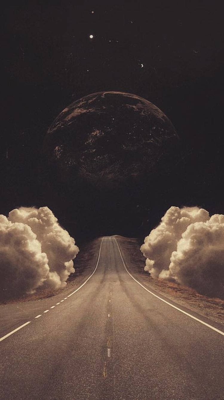 Fondo de pantalla para iPhone de la Tierra al final del camino