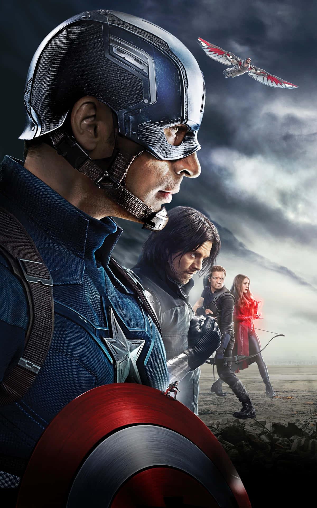 El Capitán América de Marvel Lidera el Camino Fondos de pantalla