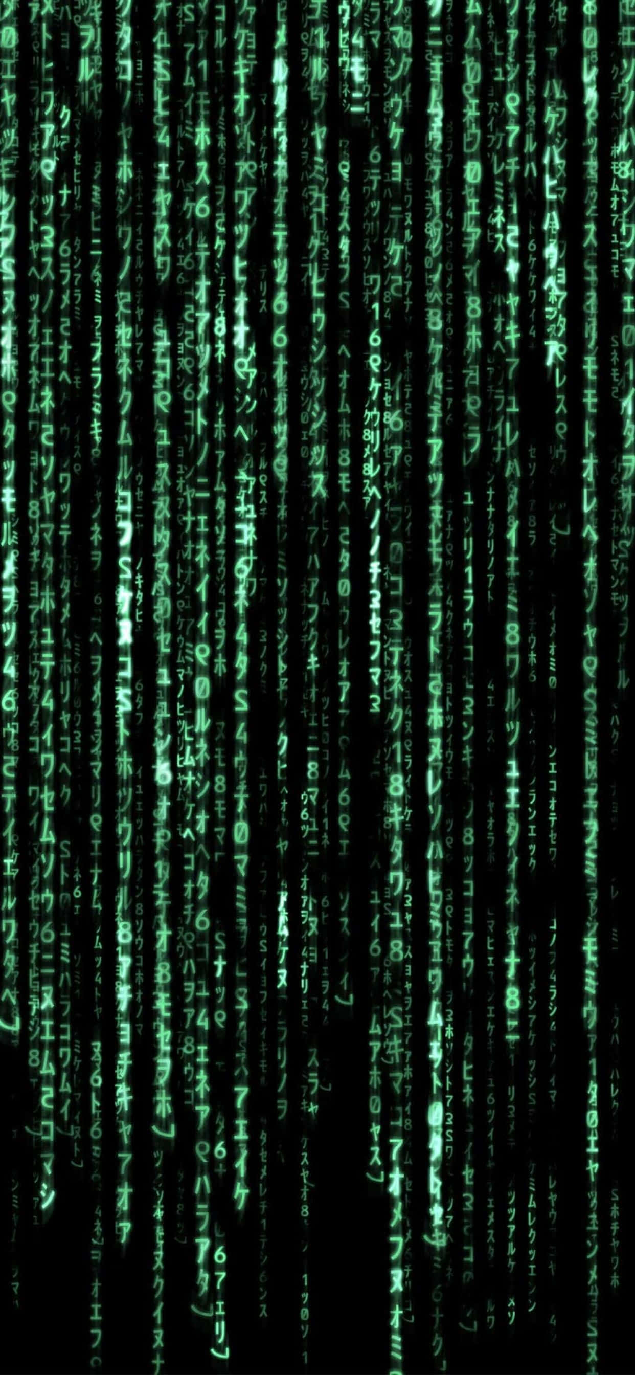 el código de Matrix se muestra en verde Fondos de pantalla