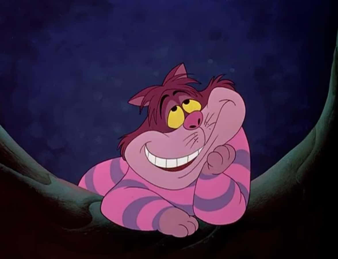 El enigmático Gato de Cheshire sonríe misteriosamente en Alicia en el País de las Maravillas Fondos de pantalla