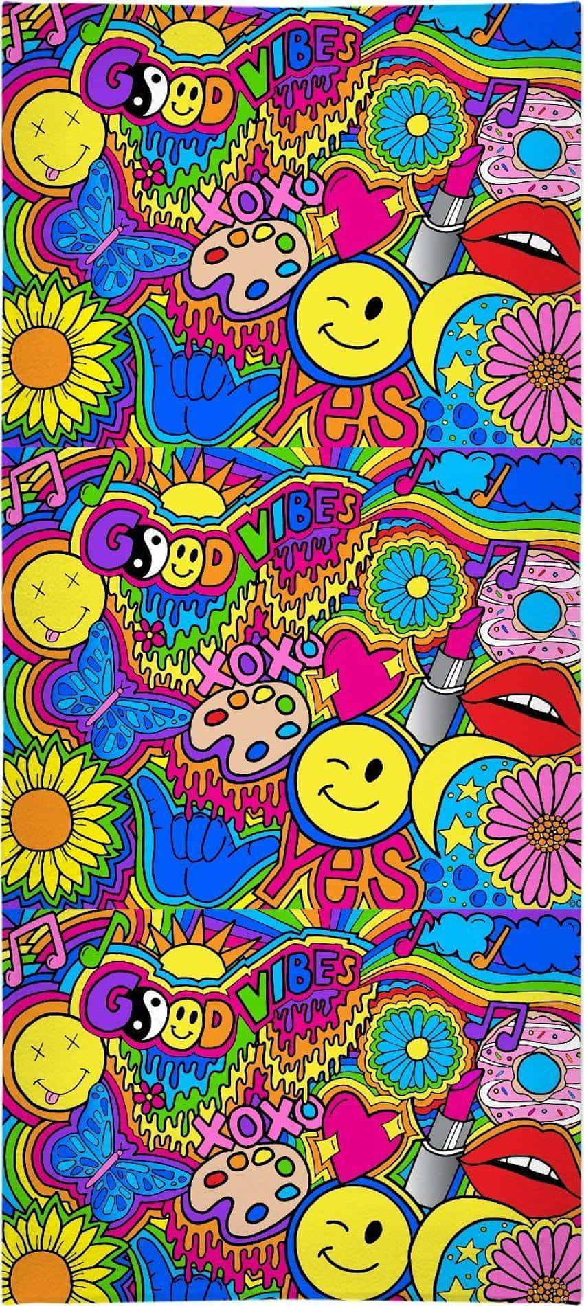 El espíritu libre del hippie psicodélico Fondos de pantalla