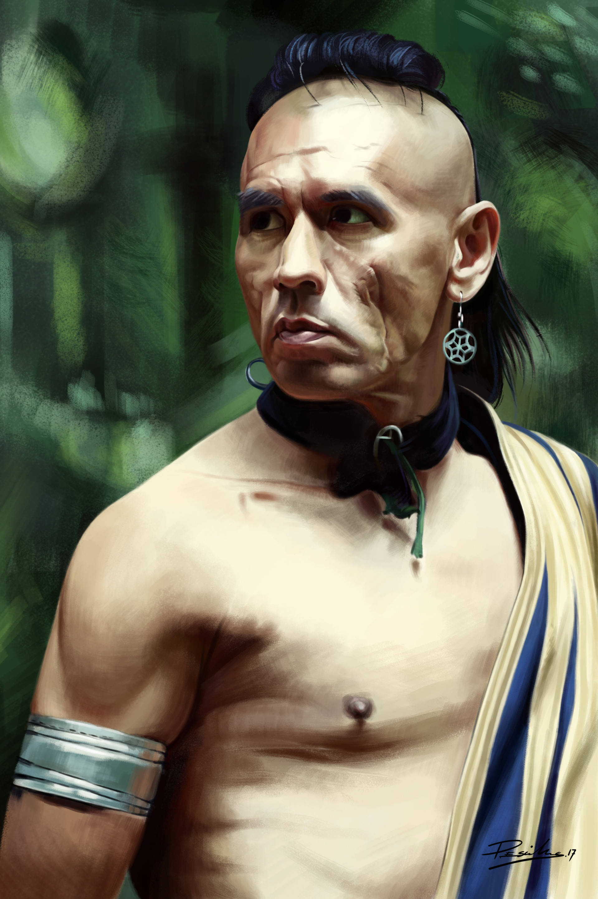 El famoso actor Wes Studi en la icónica película El último mohicano Fondos de pantalla