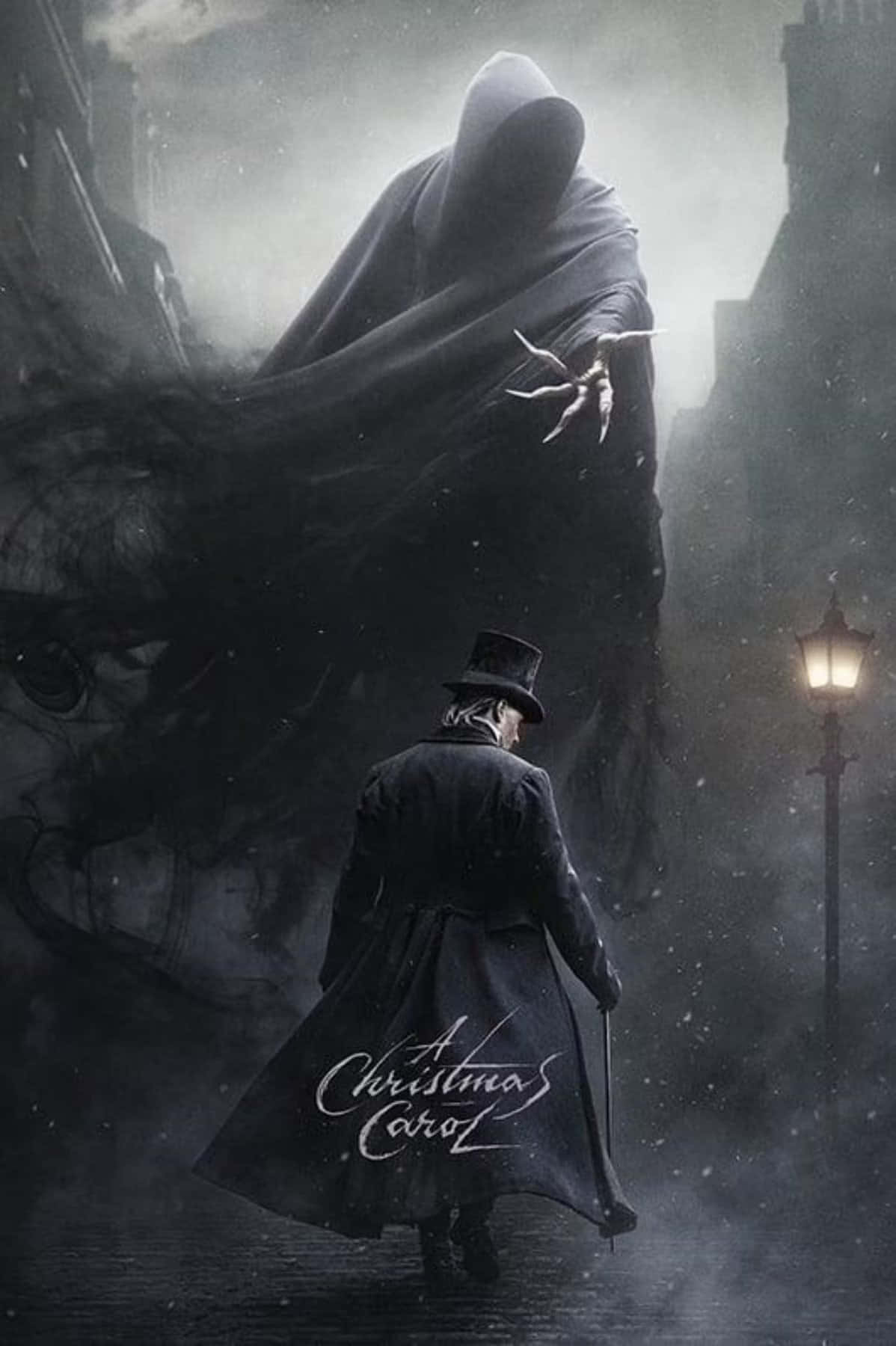 El Fantasma de la Navidad Pasada visita a Scrooge en 'Canción de Navidad' Fondos de pantalla