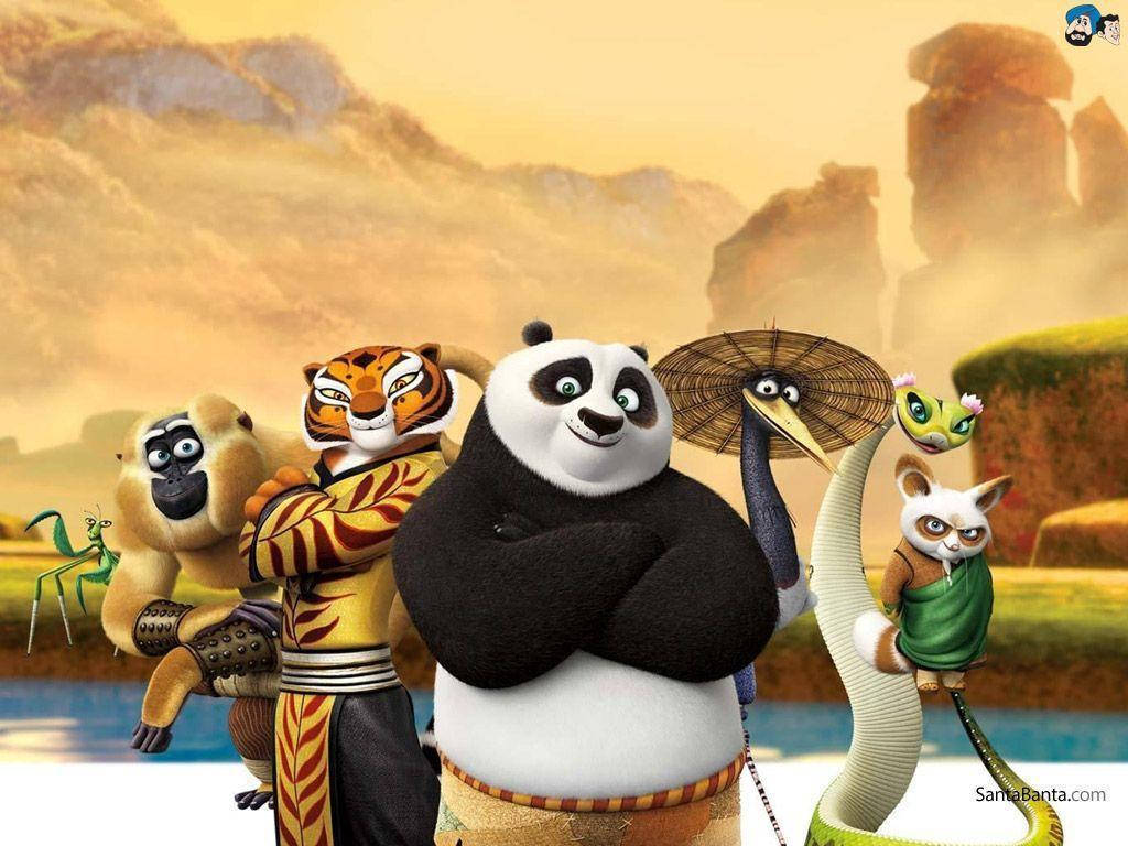 El Guerrero Panda Feroz y sus Compañeros Fondos de pantalla