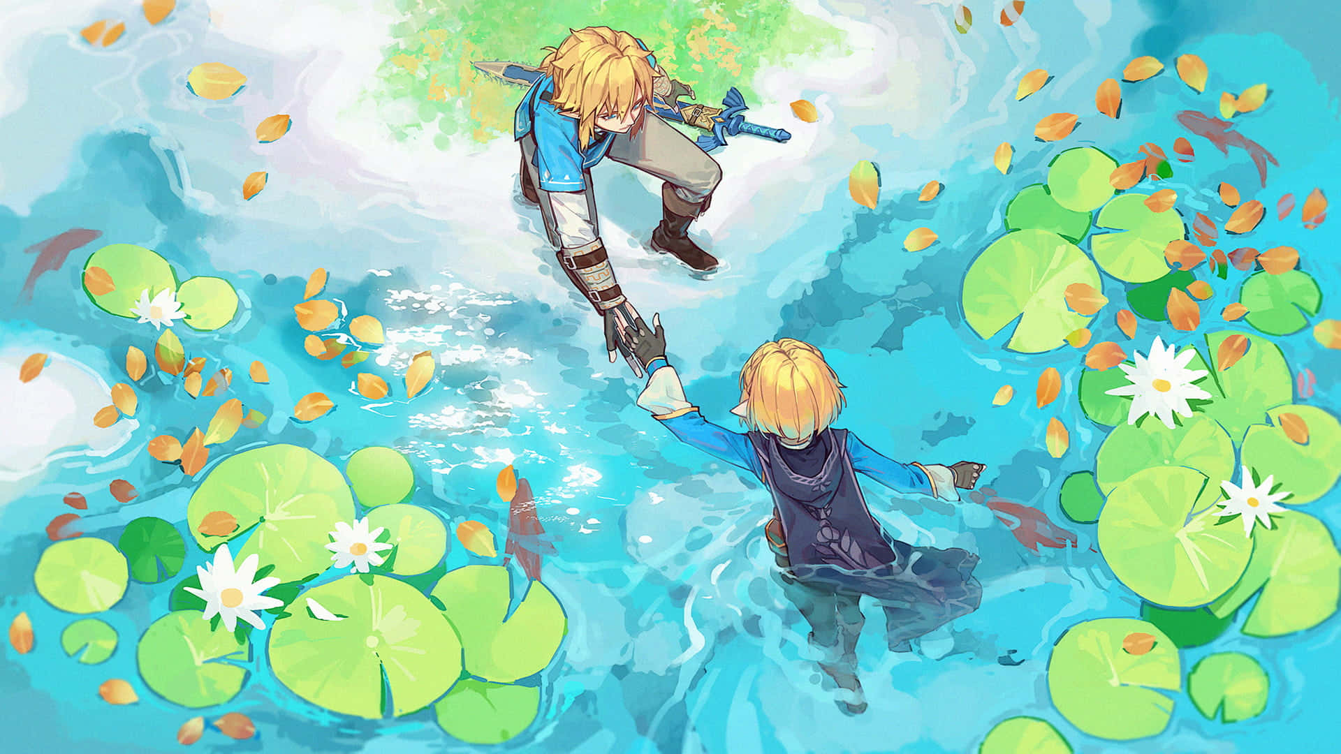 El Héroe de los Vientos, Link, en sus Aventuras en The Legend of Zelda. Fondos de pantalla