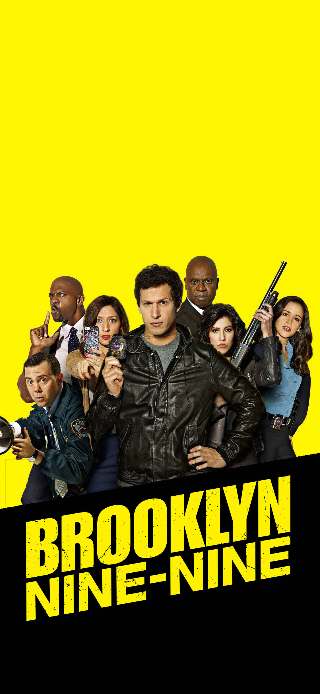 El icónico tema amarillo y negro de Brooklyn Nine Nine Fondos de pantalla