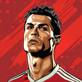 Cristiano Ronaldo, CR7, fútbol, cabra, Ronaldo, Rojo, Poderoso, Fútbol, Estético