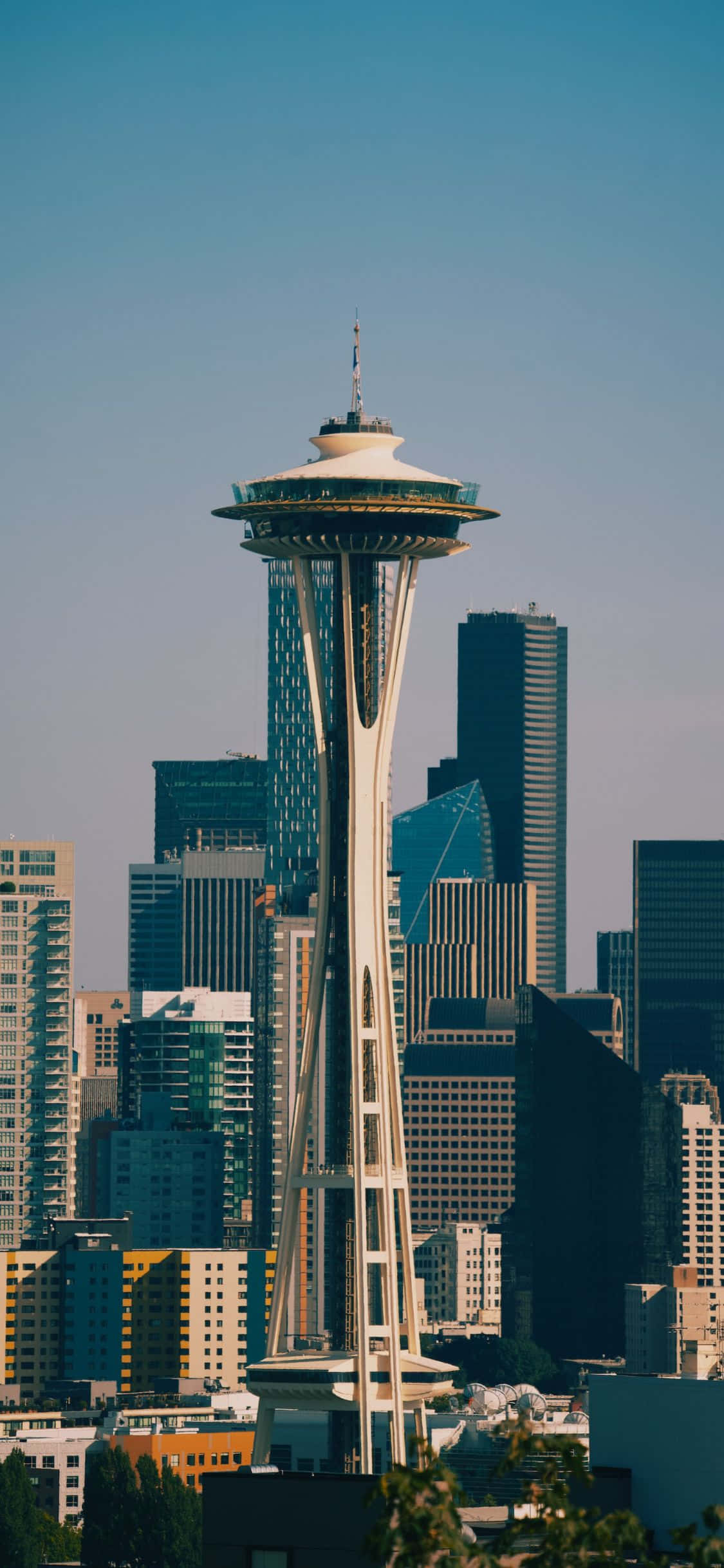 El Impresionante Horizonte de Seattle desde un iPhone X Fondos de pantalla