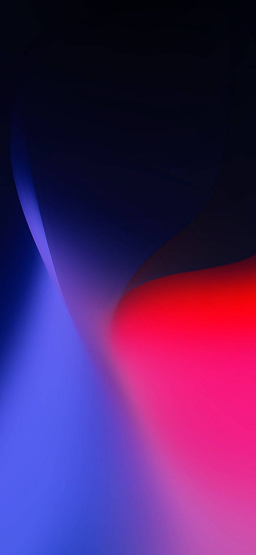 El iPhone XR en espiral azul y rojo Fondos de pantalla