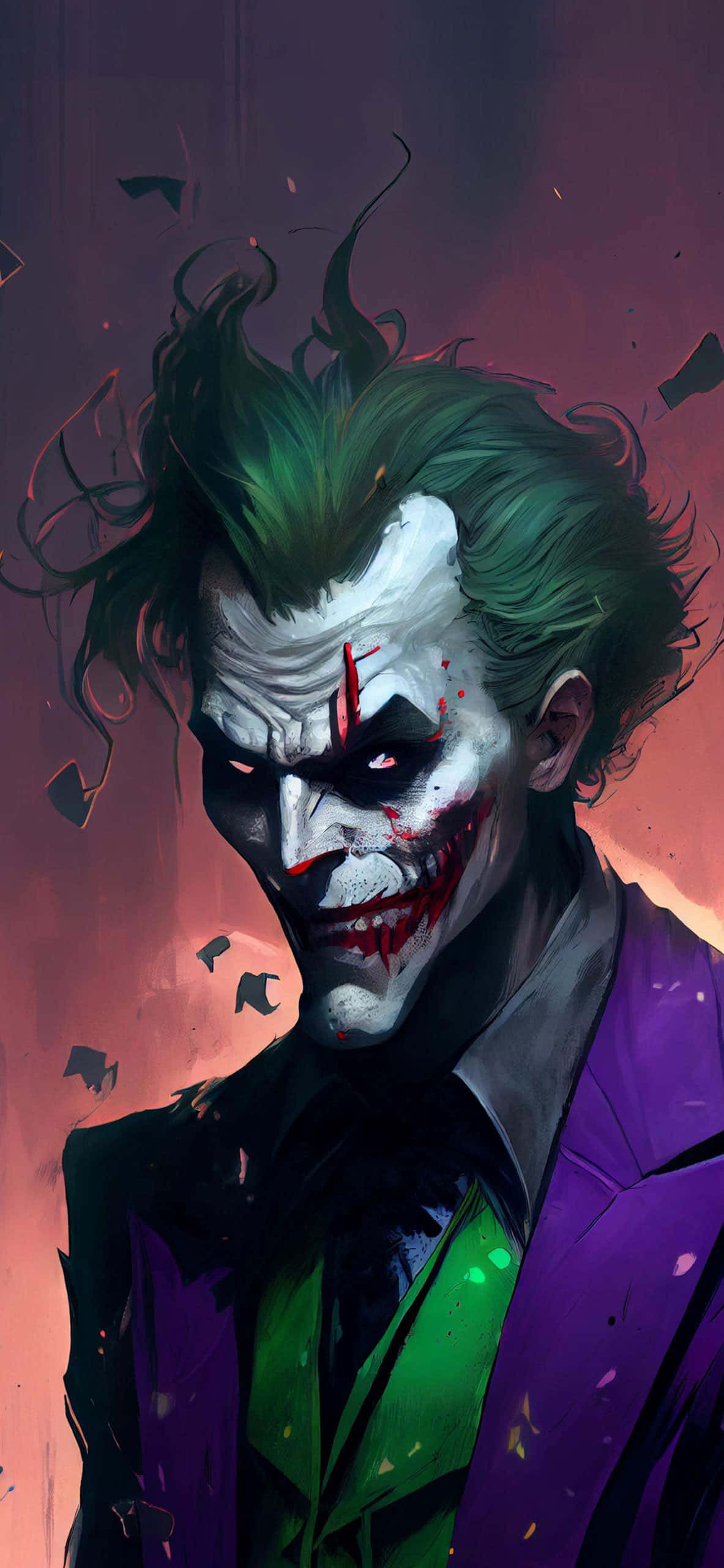 El Joker Oscuro - El enigmático Joker en soledad pensativa Fondos de pantalla
