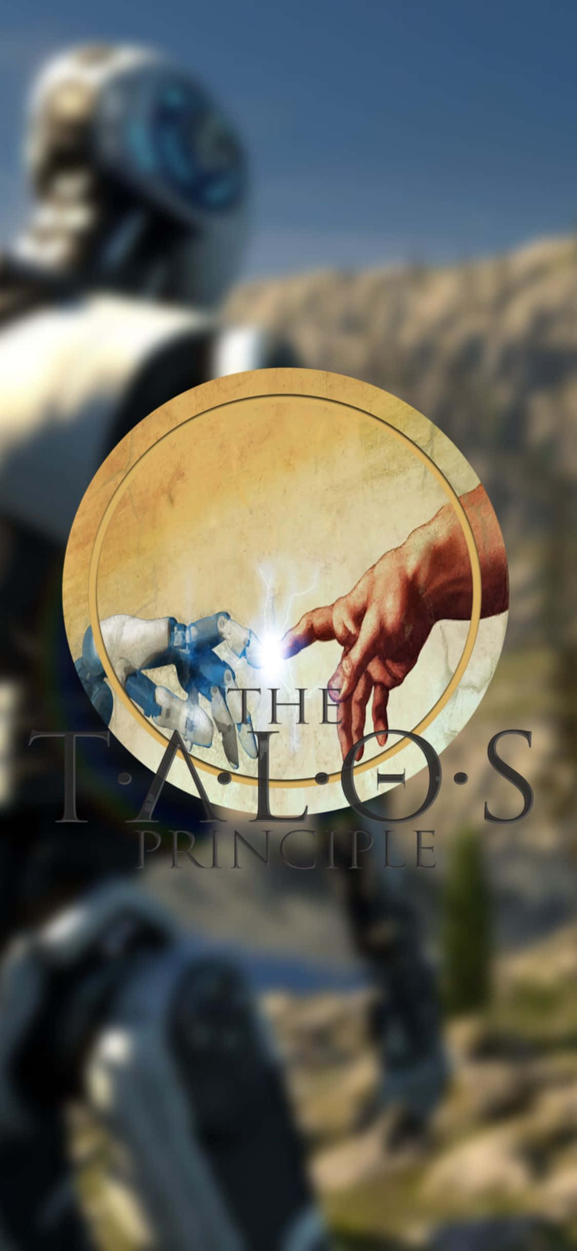 el legado de talos - un robot extendiendo la mano a un hombre Fondos de pantalla