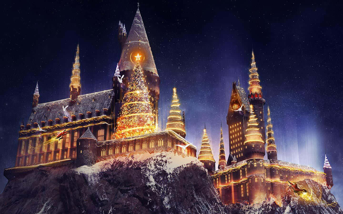 El Mundo Mágico de Harry Potter Parque Temático de Navidad Fondos de pantalla